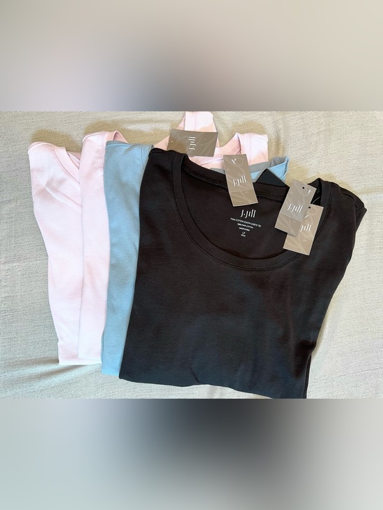 J. Jill Tops - J. Jill Women's Large (P) 100% Pima Cotton Tees. Set of 4 with tags!